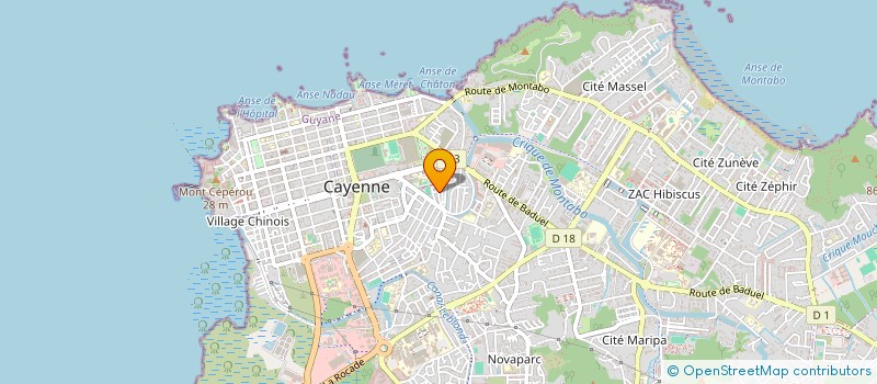 localisation de l'entreprise MONSIEUR JOSEPH PROSPER  CAYENNE