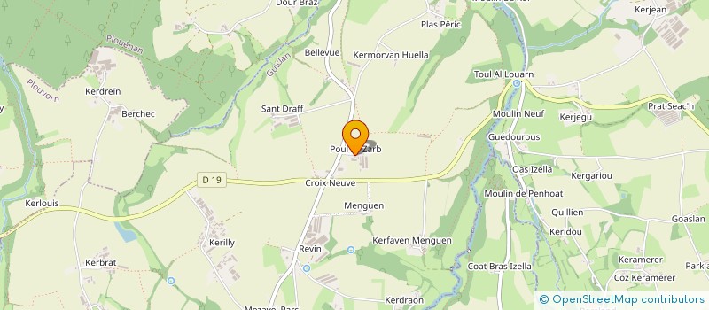 localisation de l'entreprise MONSIEUR JOSEPH QUEMENER  GUICLAN