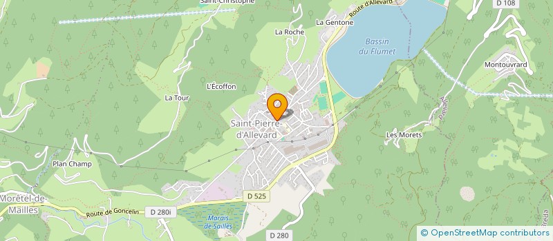 localisation de l'entreprise MONSIEUR JOSEPH RAMON  CRETS EN BELLEDONNE