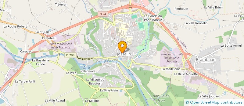 localisation de l'entreprise MONSIEUR JOSEPH RANNOU à JOSSELIN