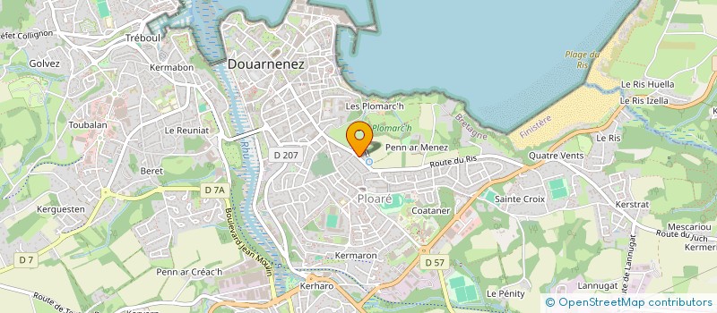 localisation de l'entreprise MONSIEUR JOSEPH RAOUL à DOUARNENEZ