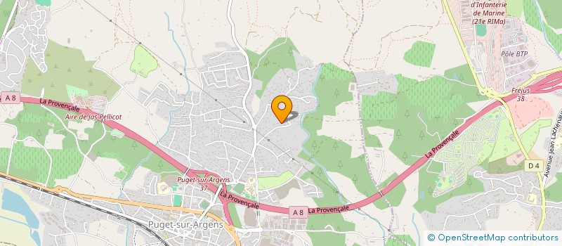 localisation de l'entreprise MONSIEUR JOSEPH RASTEIRO  PUGET-SUR-ARGENS