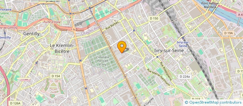 localisation de l'entreprise MONSIEUR JOSEPH RAYMOND LISSOM BIKOI  IVRY-SUR-SEINE