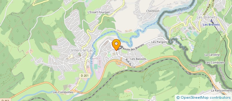 localisation de l'entreprise MONSIEUR JOSEPH REMONNAY  VILLERS-LE-LAC
