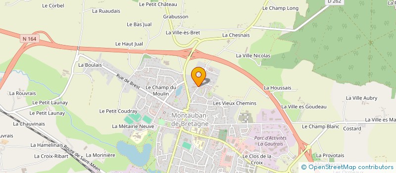 localisation de l'entreprise MONSIEUR JOSEPH RENARD à MONTAUBAN-DE-BRETAGNE