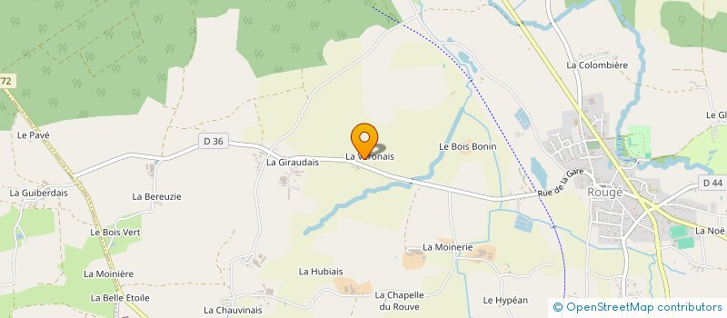 localisation de l'entreprise MONSIEUR JOSEPH RENAUD à ROUGE