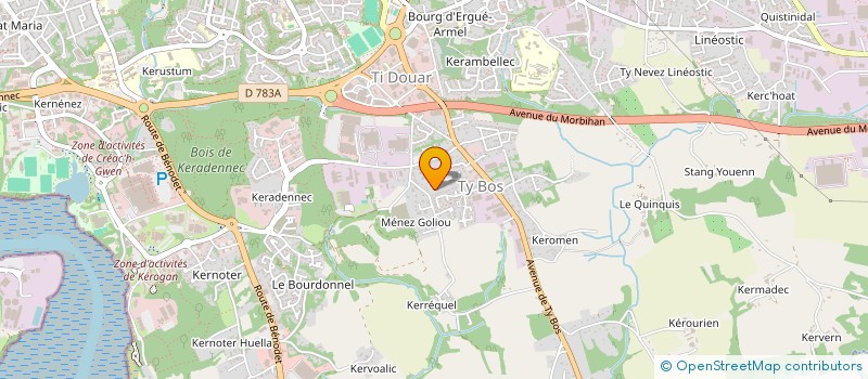 localisation de l'entreprise MONSIEUR JOSEPH RENAUD à QUIMPER