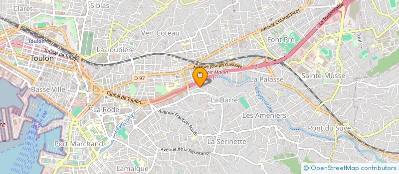 localisation de l'entreprise MONSIEUR JOSEPH RENUCCI  TOULON