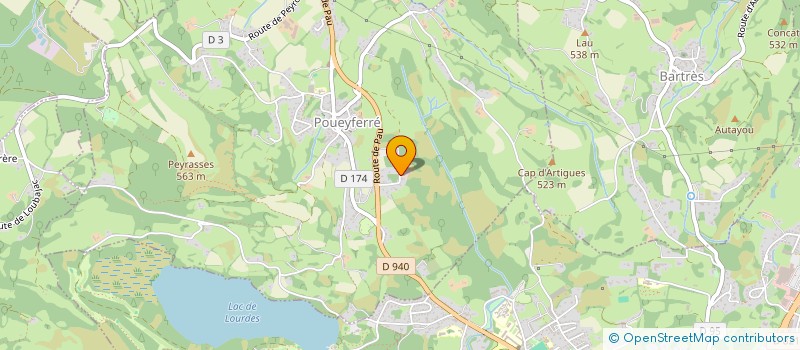 localisation de l'entreprise MONSIEUR JOSEPH RIBEIRO  POUEYFERRE