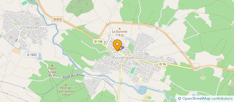 localisation de l'entreprise MONSIEUR JOSEPH RICHARD  PUISSERGUIER