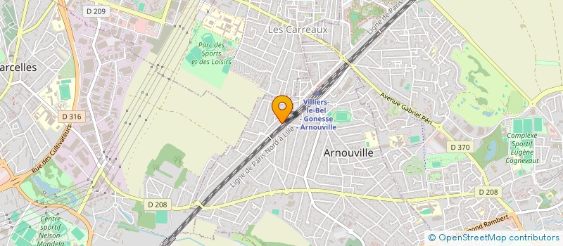 localisation de l'entreprise MONSIEUR JOSEPH RIZKALLAH à ARNOUVILLE