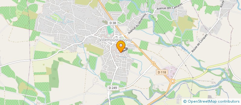 localisation de l'entreprise MONSIEUR JOSEPH ROBERT  VILLEMOUSTAUSSOU