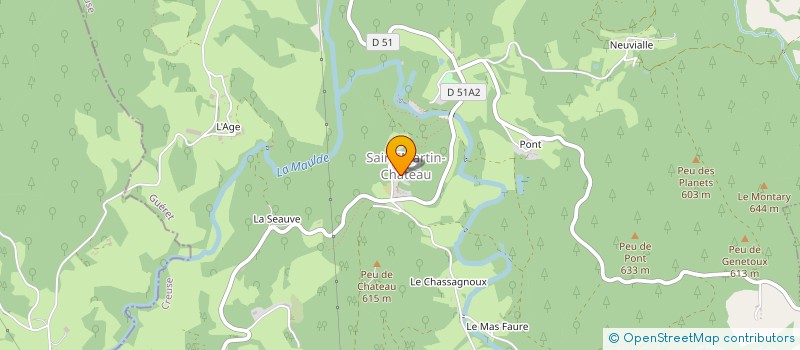 localisation de l'entreprise MONSIEUR JOSEPH ROBERT à SAINT-MARTIN-CHATEAU