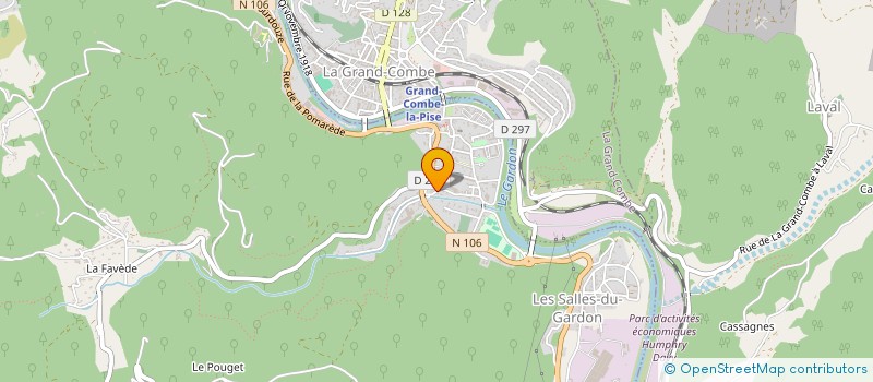 localisation de l'entreprise MONSIEUR JOSEPH ROCHELEMAGNE  LES SALLES-DU-GARDON