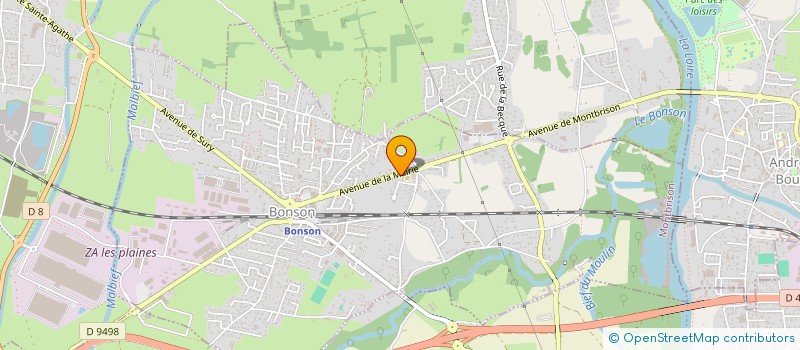 localisation de l'entreprise MONSIEUR JOSEPH ROCHETTE  BONSON