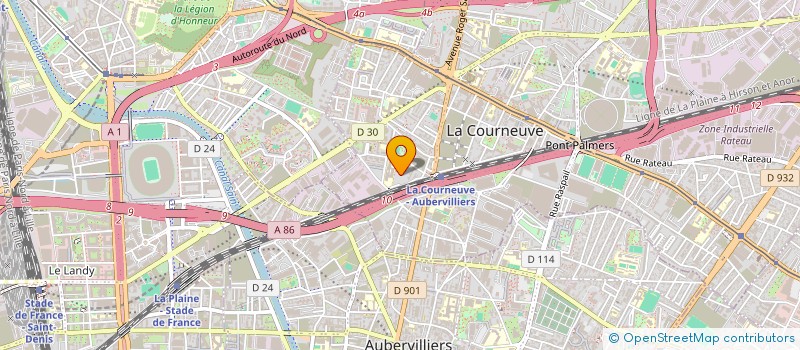 localisation de l'entreprise MONSIEUR JOSEPH ROGER JOSEPH à LA COURNEUVE