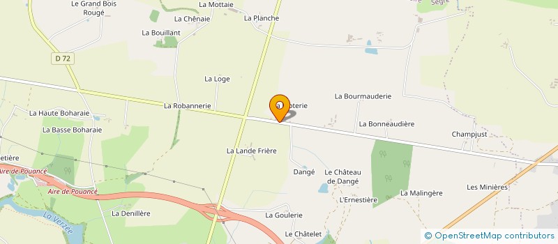 localisation de l'entreprise MONSIEUR JOSEPH ROLAND  OMBREE D'ANJOU