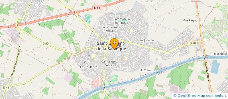 localisation de l'entreprise MONSIEUR JOSEPH ROSAT  SAINT-LAURENT-DE-LA-SALANQUE