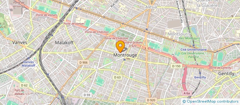 localisation de l'entreprise MONSIEUR JOSEPH ROSCOL  MONTROUGE