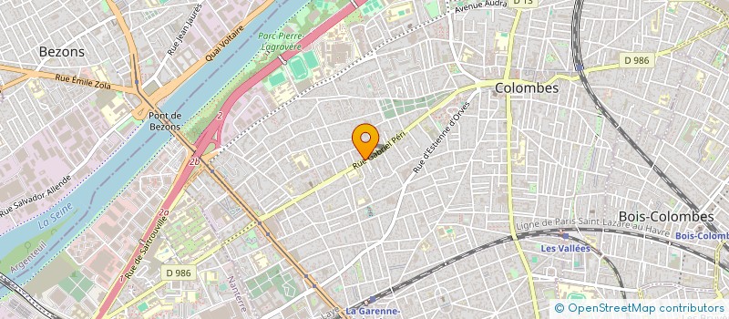 localisation de l'entreprise MONSIEUR JOSEPH ROULIE  COLOMBES