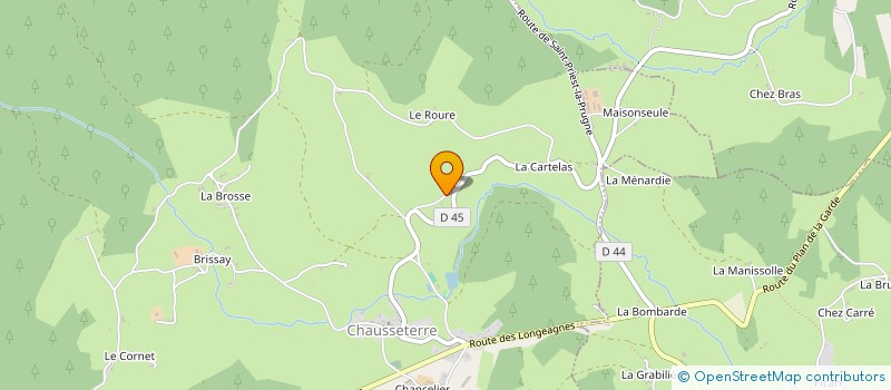 localisation de l'entreprise MONSIEUR JOSEPH ROUX à CHAUSSETERRE