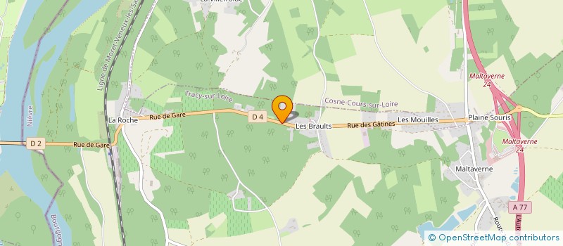 localisation de l'entreprise MONSIEUR JOSEPH ROYER à TRACY-SUR-LOIRE