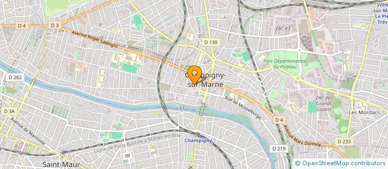 localisation de l'entreprise MONSIEUR JOSEPH SAADA à CHAMPIGNY-SUR-MARNE