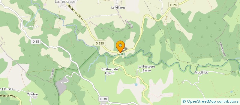 localisation de l'entreprise MONSIEUR JOSEPH SABATIER à LANTRIAC