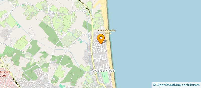 localisation de l'entreprise MONSIEUR JOSEPH SAEZ  ARGELES SUR MER