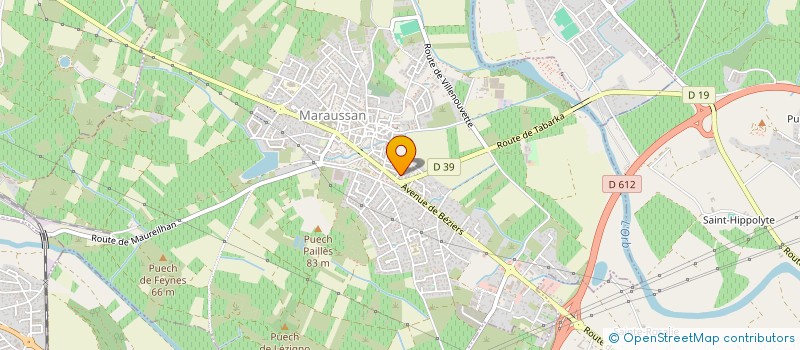 localisation de l'entreprise MONSIEUR JOSEPH SANCHEZ  MARAUSSAN