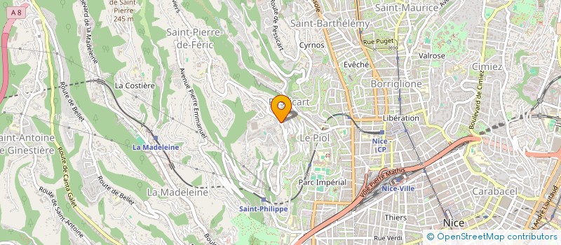 localisation de l'entreprise MONSIEUR JOSEPH SANFILIPPO  TOURRETTE-LEVENS