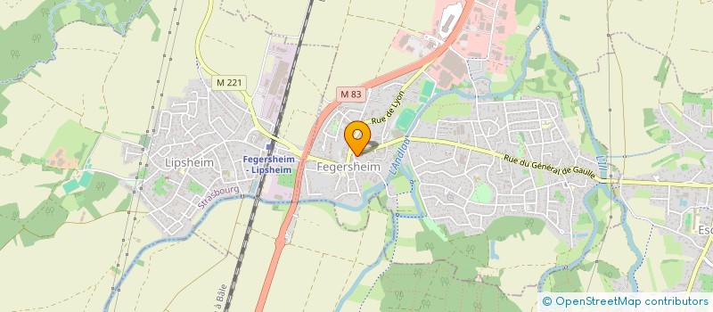 localisation de l'entreprise MONSIEUR JOSEPH SCHALCK  FEGERSHEIM