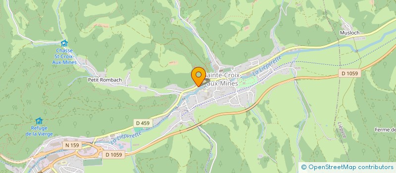 localisation de l'entreprise MONSIEUR JOSEPH SCHWACH  SAINTE-CROIX-AUX-MINES