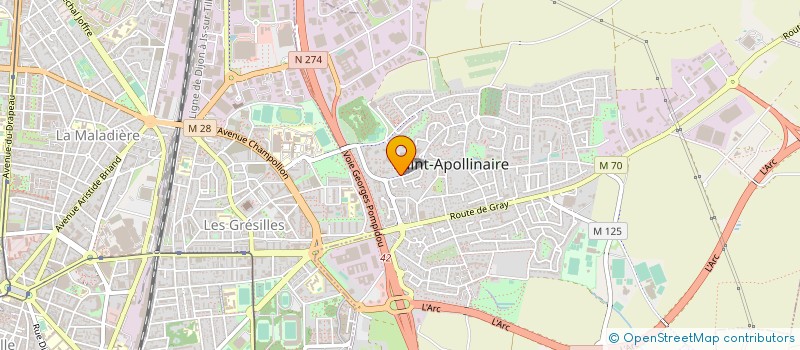 localisation de l'entreprise MONSIEUR JOSEPH SENDE à SAINT-APOLLINAIRE