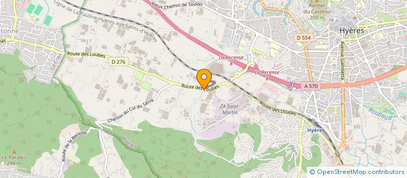 localisation de l'entreprise MONSIEUR JOSEPH SERCIA  HYERES