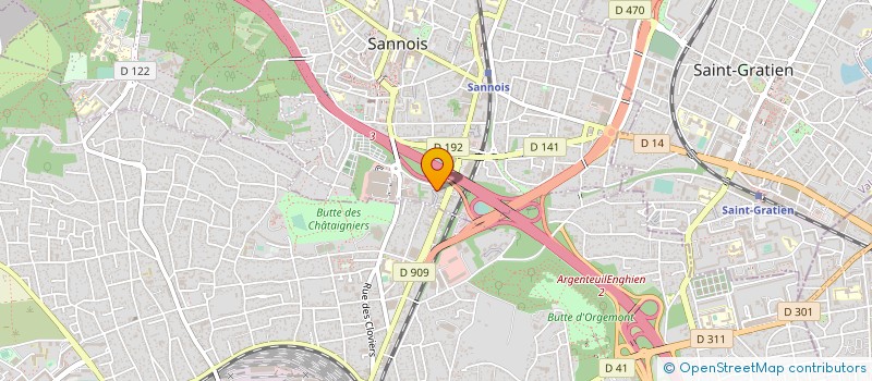 localisation de l'entreprise MONSIEUR JOSEPH SIMO  SANNOIS