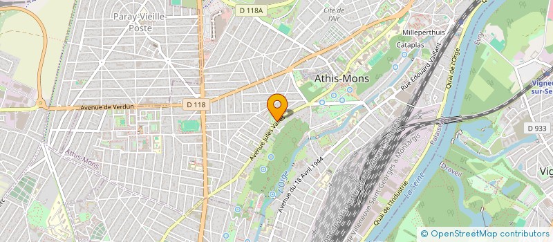 localisation de l'entreprise MONSIEUR JOSEPH SOGMAK  ATHIS-MONS