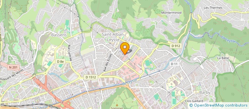 localisation de l'entreprise MONSIEUR JOSEPH SOUBEYRAND  SAINT-ALBAN-LEYSSE