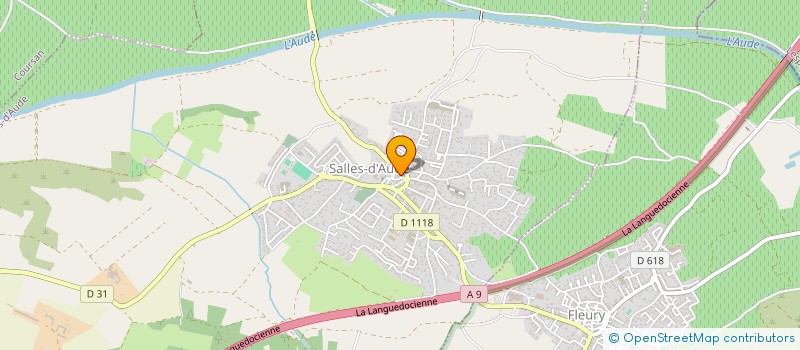 localisation de l'entreprise MONSIEUR JOSEPH SOULIE  SALLES-D'AUDE