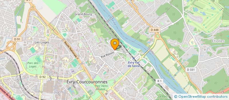 localisation de l'entreprise MONSIEUR JOSEPH STEINBACH  EVRY-COURCOURONNES