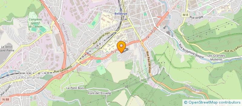 localisation de l'entreprise MONSIEUR JOSEPH TABANI  SAINT-ETIENNE