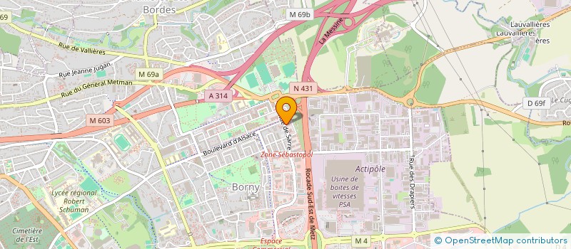 localisation de l'entreprise MONSIEUR JOSEPH TALLARICO  METZ