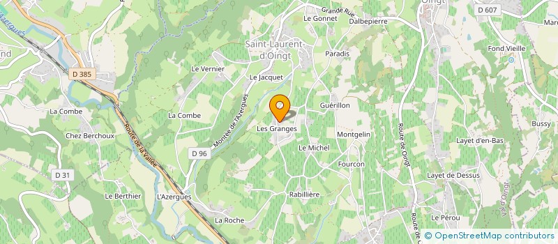 localisation de l'entreprise MONSIEUR JOSEPH THIOLAIRON  SAINT VERAND