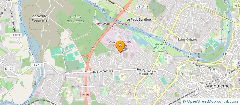 localisation de l'entreprise MONSIEUR JOSEPH TOLLET à ANGOULEME