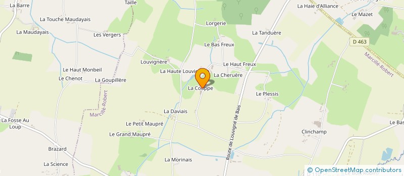 localisation de l'entreprise MONSIEUR JOSEPH TOUCHAIS à MARCILLE-ROBERT