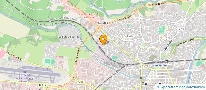 localisation de l'entreprise MONSIEUR JOSEPH TOULZA à CARCASSONNE