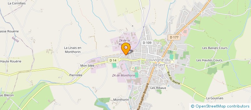 localisation de l'entreprise MONSIEUR JOSEPH TOURNEUX  LOUVIGNE-DU-DESERT