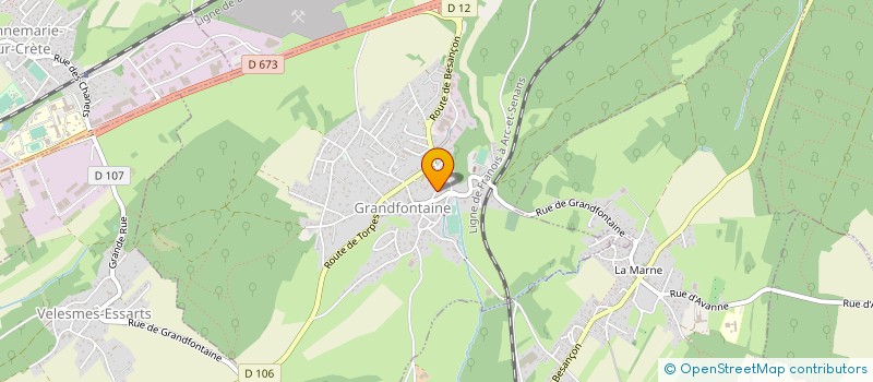 localisation de l'entreprise MONSIEUR JOSEPH TOURNIER  CHEMAUDIN ET VAUX