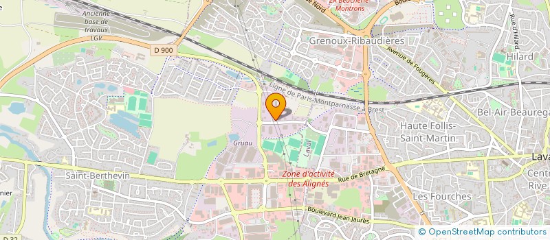 localisation de l'entreprise MONSIEUR JOSEPH TOUTAIN  SAINT-BERTHEVIN