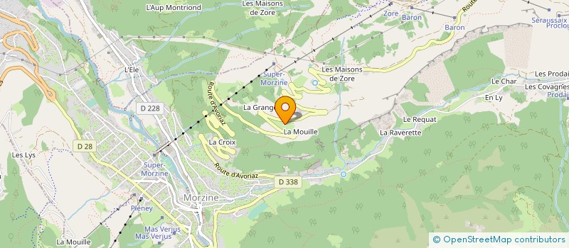 localisation de l'entreprise MONSIEUR JOSEPH TRICHET à MORZINE